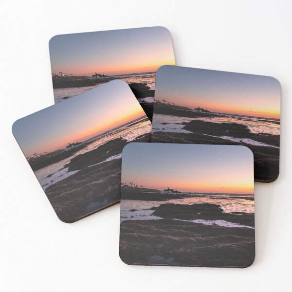 Item preview, surfers at sunset ~ colorful tidepools designed and sold by beenplanted.