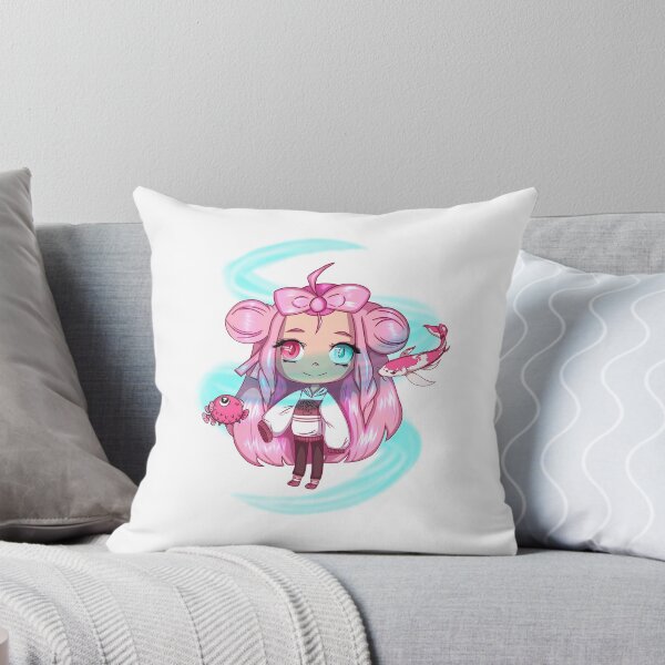 Item preview, cute kawaii girl with pink fish designed and sold by Jenny Romeril.