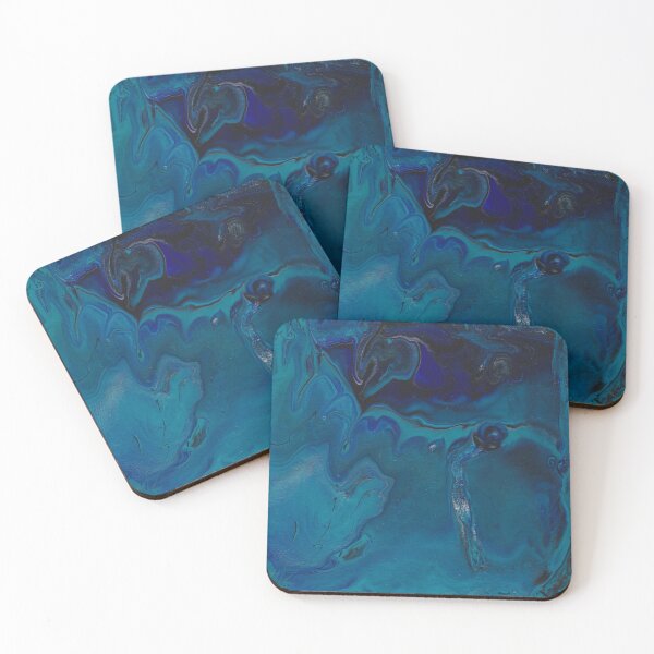 Item preview, Blue Marble Acrylic Pour designed and sold by Carz Artz.