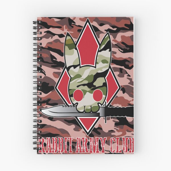 Item preview, Rabbit Army Club Camo Camouflage Skull Outlined Design Logo designed and sold by 108dragons.