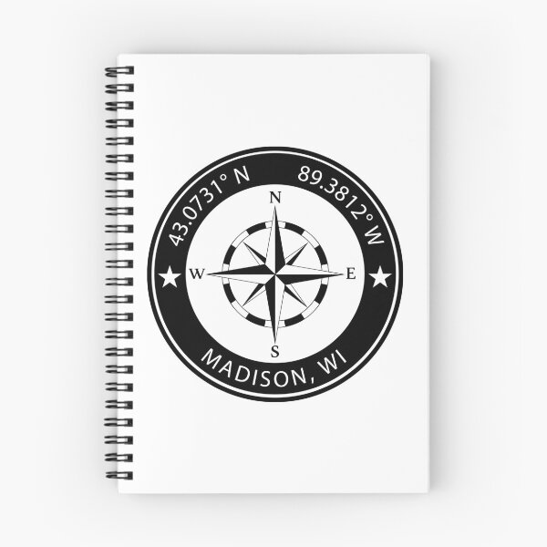 Item preview, Madison, Wisconsin Geographical Coordinates designed and sold by TeeOhGraphics.