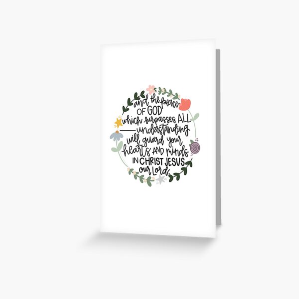 Philippians 4:7 Greeting Card