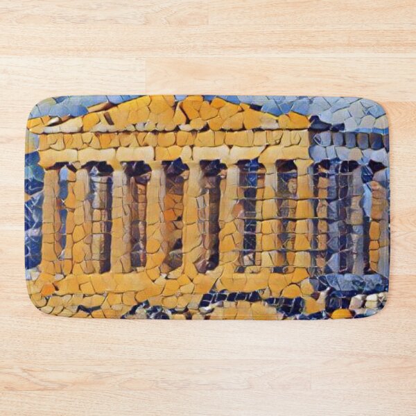 Item preview, Greece Parthenon Artistic Illustration Classic Random Mosaic Style designed and sold by D4li98.