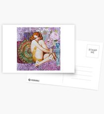 Pin Up Girls: Smoke This Postcards