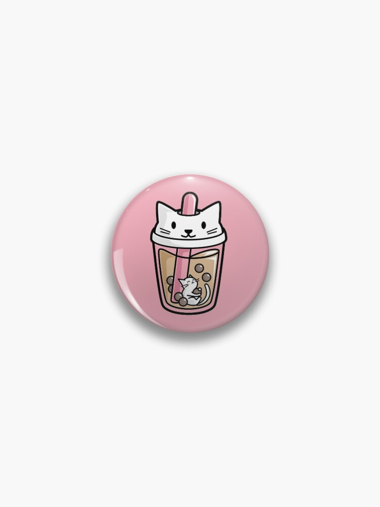 Bubble Tea Neko Pin