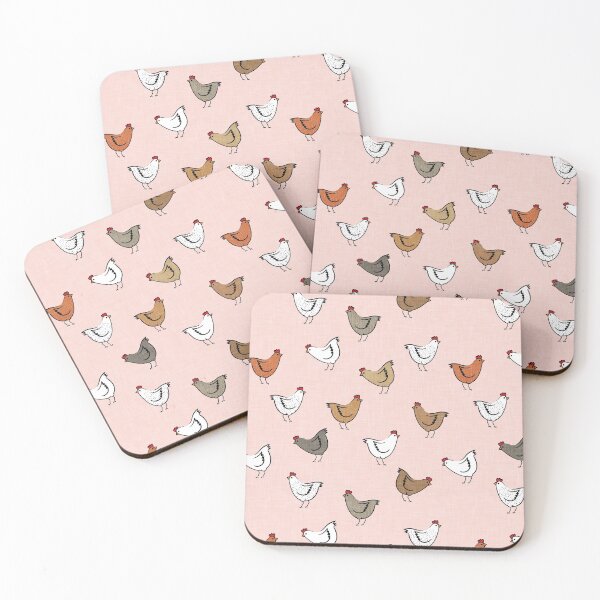 Item preview, Chickens - Pink designed and sold by littlearrow.