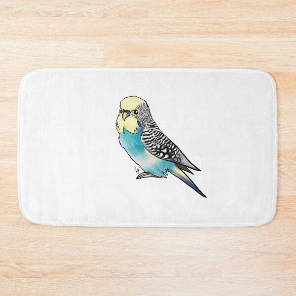 Item preview, Yellow-faced Blue Budgie Parakeet designed and sold by Jennifer Stolzer.