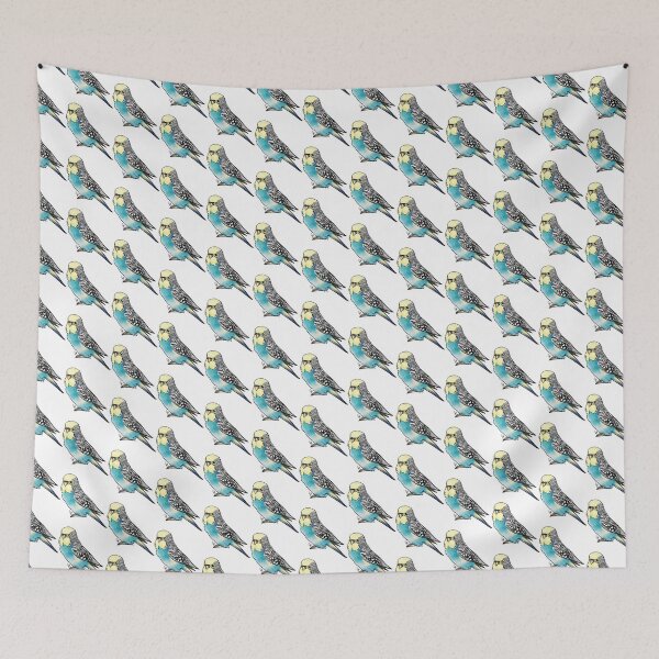 Item preview, Yellow-faced Blue Budgie Parakeet designed and sold by Jennifer Stolzer.