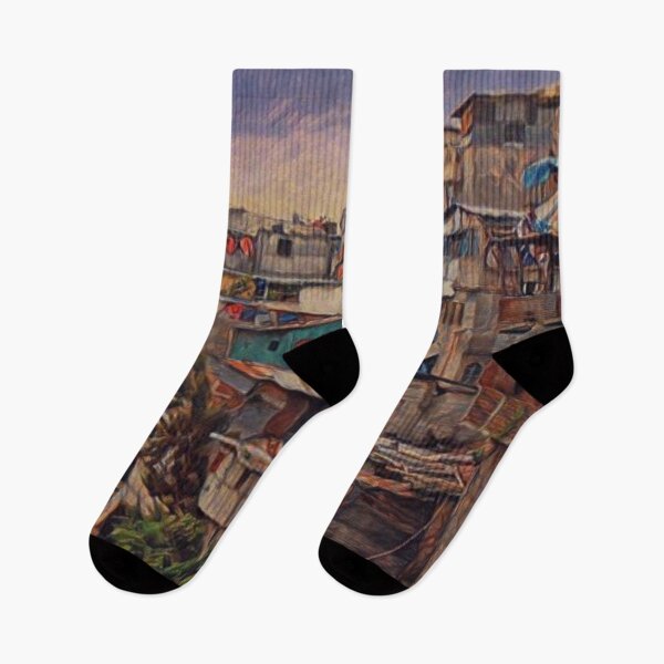 Item preview, Guatemala City Slum Artistic Illustration Old Chaotic Style designed and sold by D4li98.