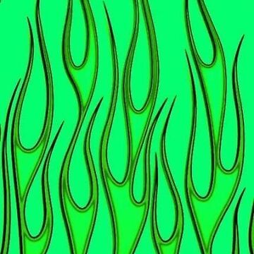 Neon Moon Green Grunge Aesthetic | iPad Case & Skin