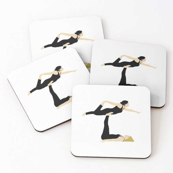 Item preview, Cartoon Acroyoga Girls Drawing designed and sold by maddiamond94.