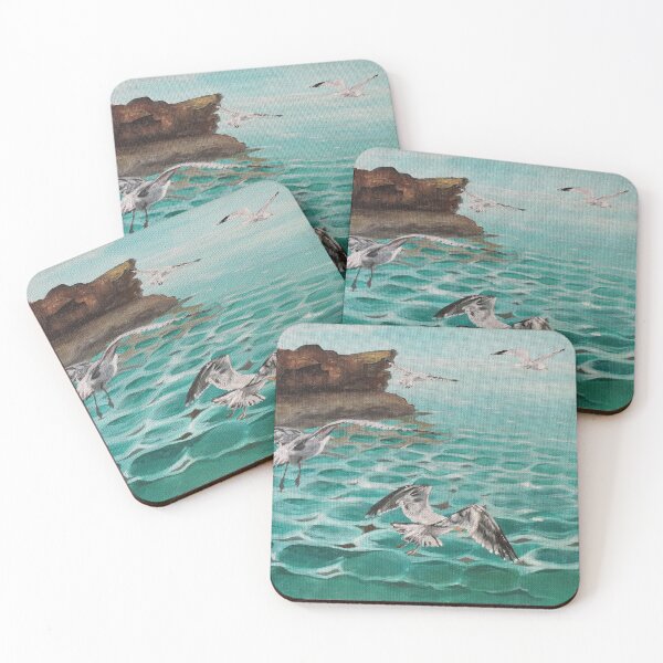 Item preview, Seagulls in Flight designed and sold by Nora Lee Illustrations.