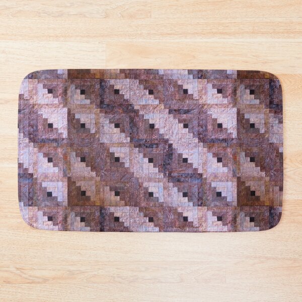 Item preview, "Winter Leaves" Log Cabin Quilt designed and sold by Jean Gregory Evans.