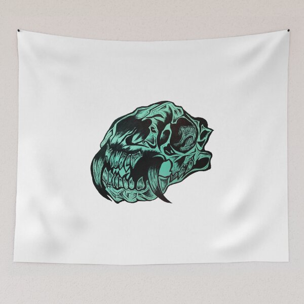 Item preview, Teal Animal Skull designed and sold by LadyMayDesigns9.