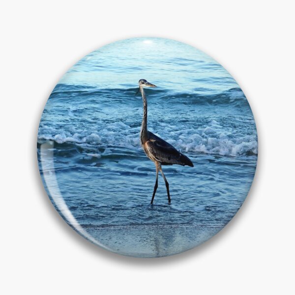 Item preview, Early Morning Heron Beach Walk I  designed and sold by Debbie Oppermann.