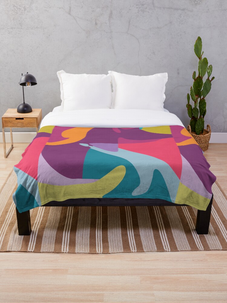 Thumbnail 1 of 6, Throw Blanket, colors designed and sold by wpap.