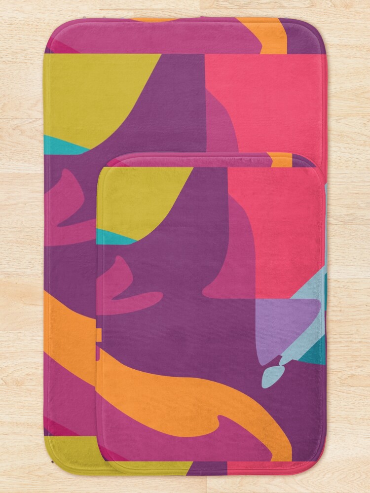 Thumbnail 5 of 6, Bath Mat, colors designed and sold by wpap.