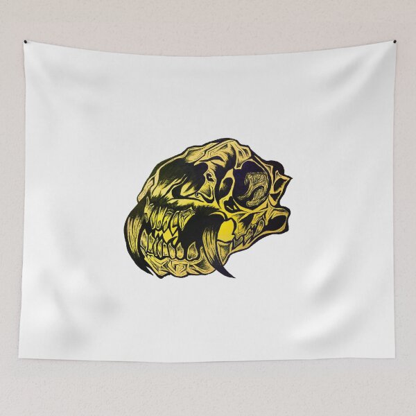 Item preview, Yellow Animal Skull designed and sold by LadyMayDesigns9.