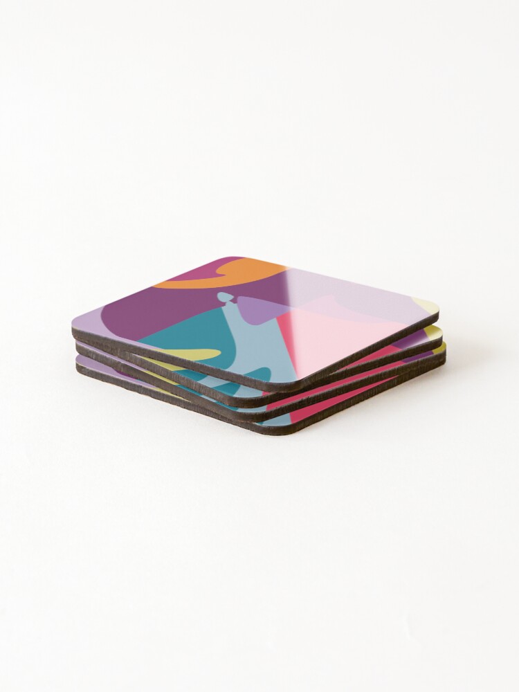 Thumbnail 4 of 5, Coasters (Set of 4), colors designed and sold by wpap.