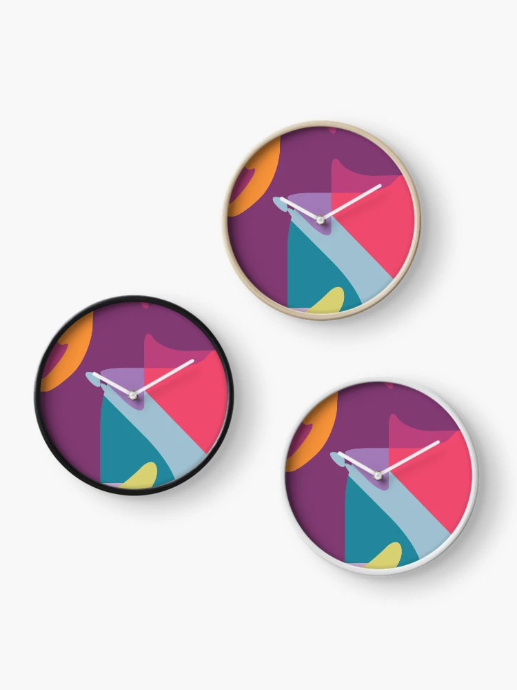 Thumbnail 3 of 4, Clock, colors designed and sold by wpap.