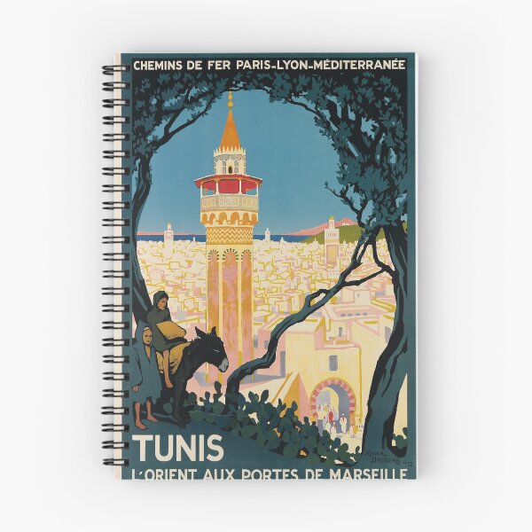 Item preview, PLM Tunis vintage travel poster designed and sold by stickart-marek.