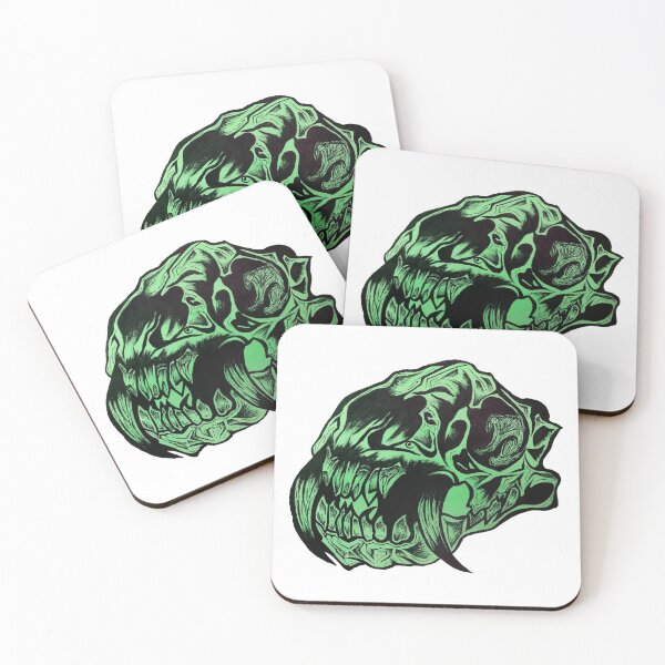 Item preview, Green Animal Skull designed and sold by LadyMayDesigns9.
