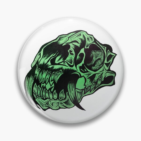 Item preview, Green Animal Skull designed and sold by LadyMayDesigns9.