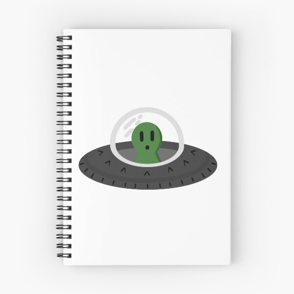 Item preview, Cute Cartoon Alien UFO No Background designed and sold by mckennabeavan.