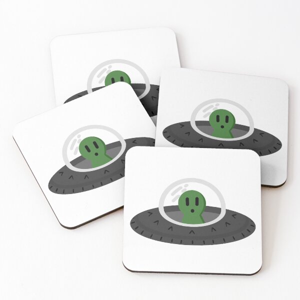 Item preview, Cute Cartoon Alien UFO No Background designed and sold by mckennabeavan.