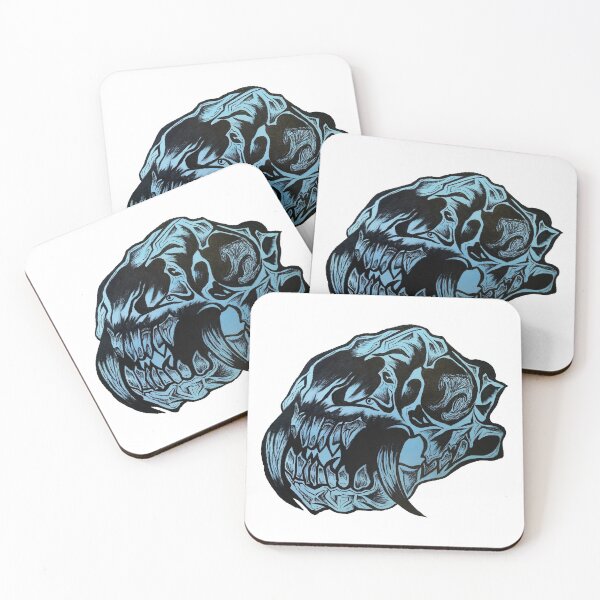 Item preview, Blue Animal Skull designed and sold by LadyMayDesigns9.