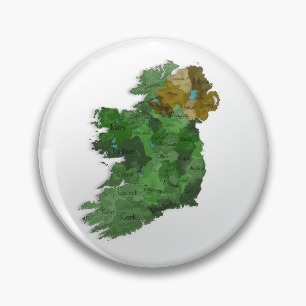 Item preview, Ireland Counties Map designed and sold by Historystuff.