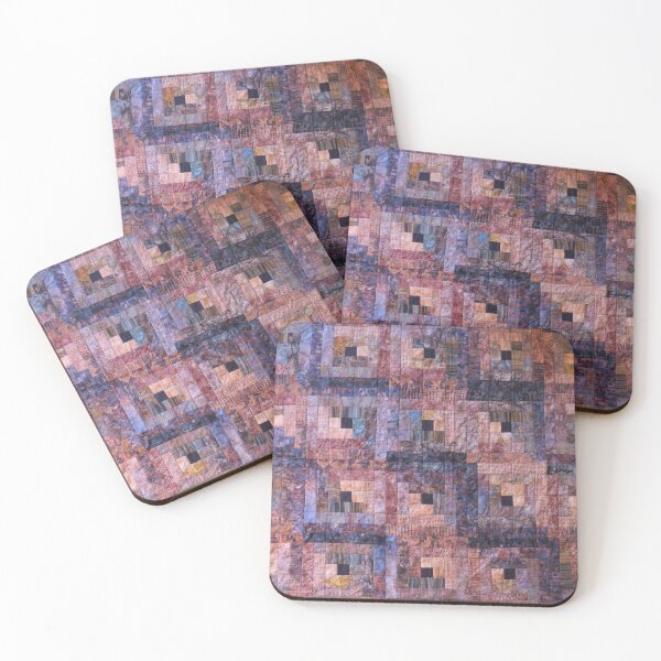 Item preview, "Leafy" Log Cabin Quilt designed and sold by Jean Gregory Evans.
