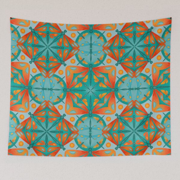 Item preview, Dragonfly Kaleidoscope Pattern designed and sold by Diana Garrison.