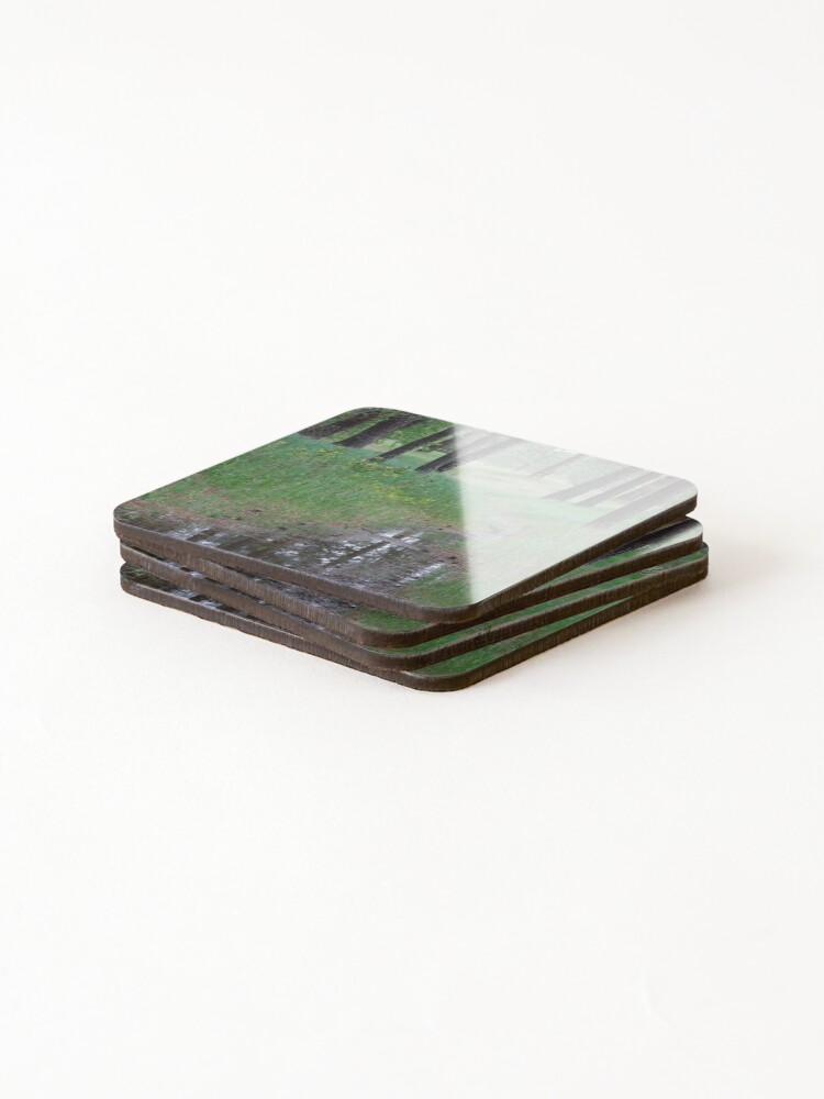 Thumbnail 4 of 5, Coasters (Set of 4), Dull Roots, Spring Rain designed and sold by vkwarbear.