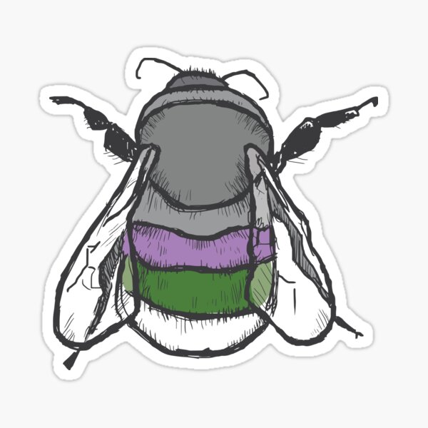 Item preview, Genderqueer Bee designed and sold by artfulscientist.