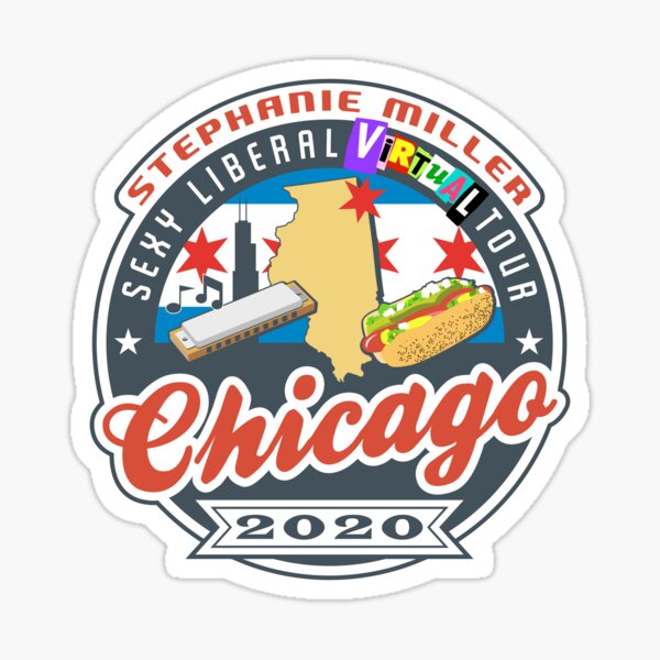 Stephanie Miller's Sexy Liberal Virtual Tour - Chicago Sticker