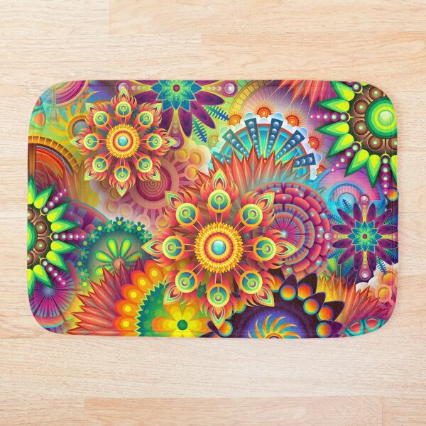 Hippie Color Bath Mat