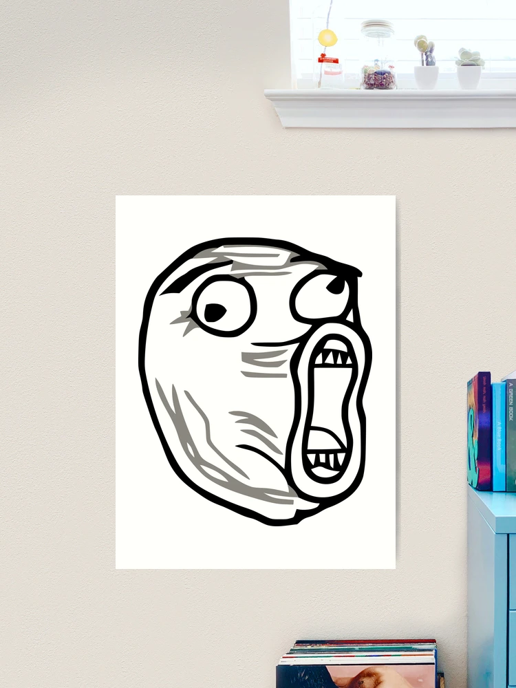 Depressed Sad Troll face MEME Poster by Keles