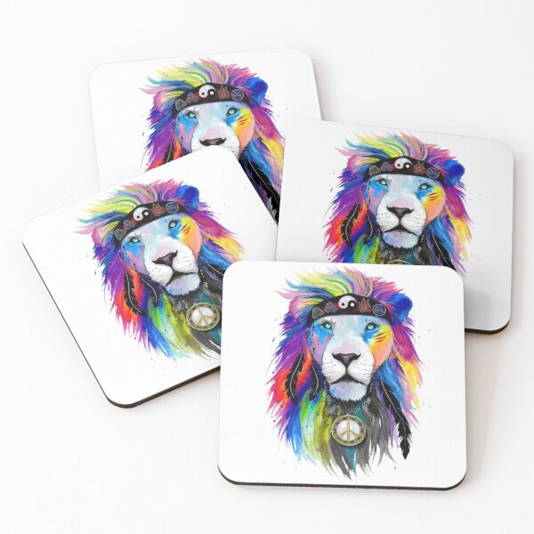 Item preview, Peaceful Colored Lion - designed and sold by DeesignR.