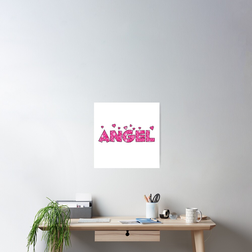 Angel Y2k Sticker Poster By Lasanyastickers Redbubble