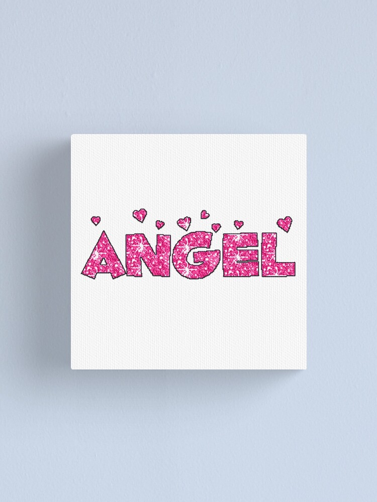 angel y2k sticker canvas print by lasanyastickers