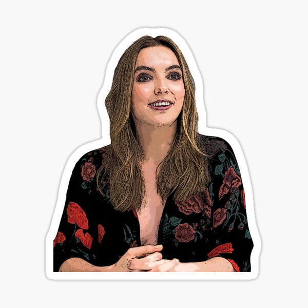 Vista previa del artículo con la obra «Jodie Comer Cartoonish», diseñado y vendido por baranskini.