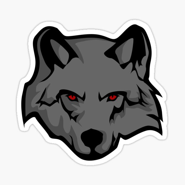 black wolf Sticker