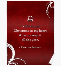 A Christmas Carol Quote Poster