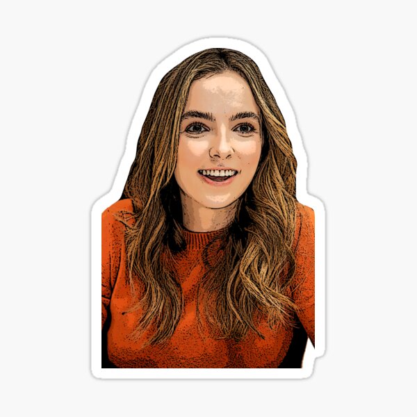 Vista previa del artículo con la obra «Jodie Comer en Orange», diseñado y vendido por baranskini.