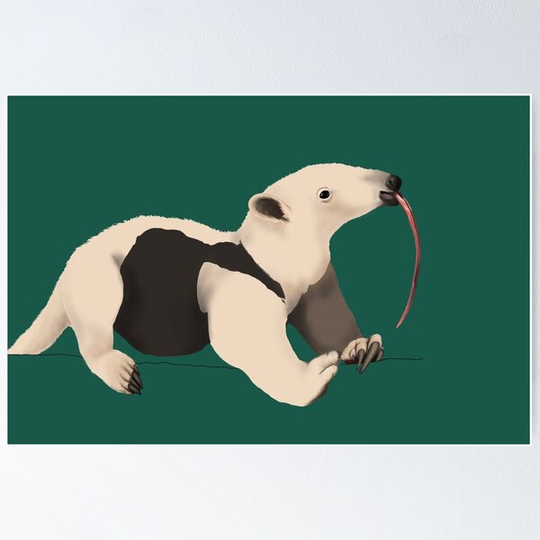 Tamandua cartoon illustration Sticker for Sale by Misscartoon