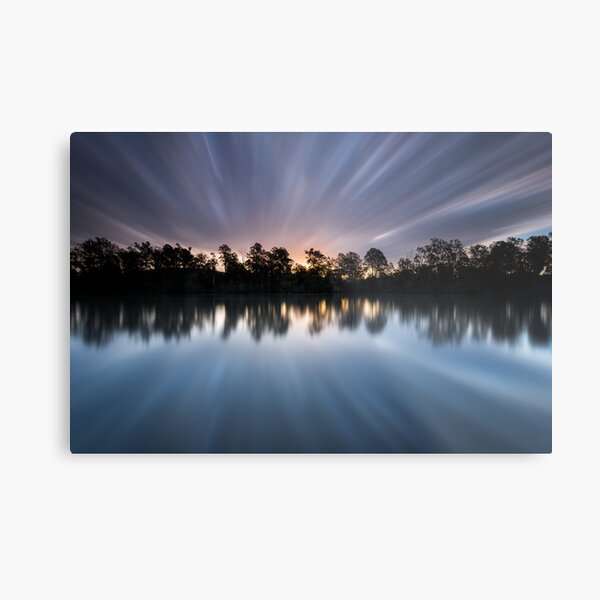 "Warp 10" ∞ Brisbane River, QLD - Australia Metal Print