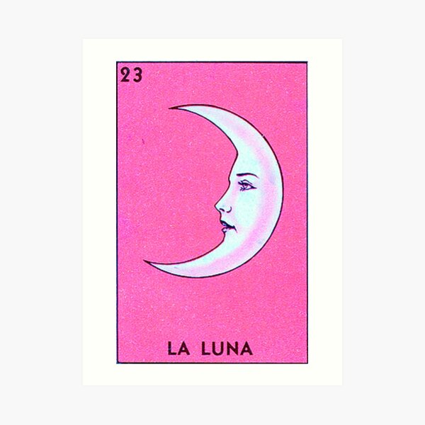 Luna Tarot PINK Art Print