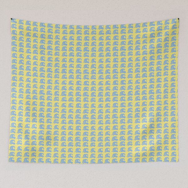 Item preview, Fun Proboscis Summer Pattern! (blue and yellow) designed and sold by SarinaMitchel.