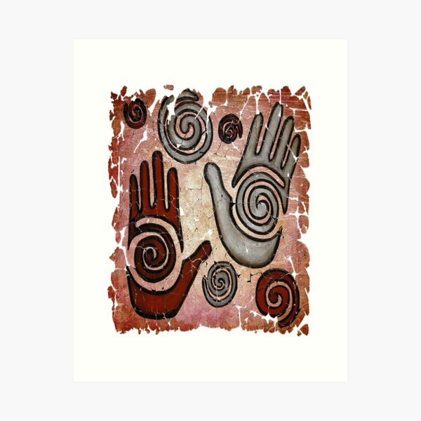 Item preview, Healing Hands Ancient Fresco Art - The Beginning of a Journey designed and sold by Rocky Mountain Artistry.